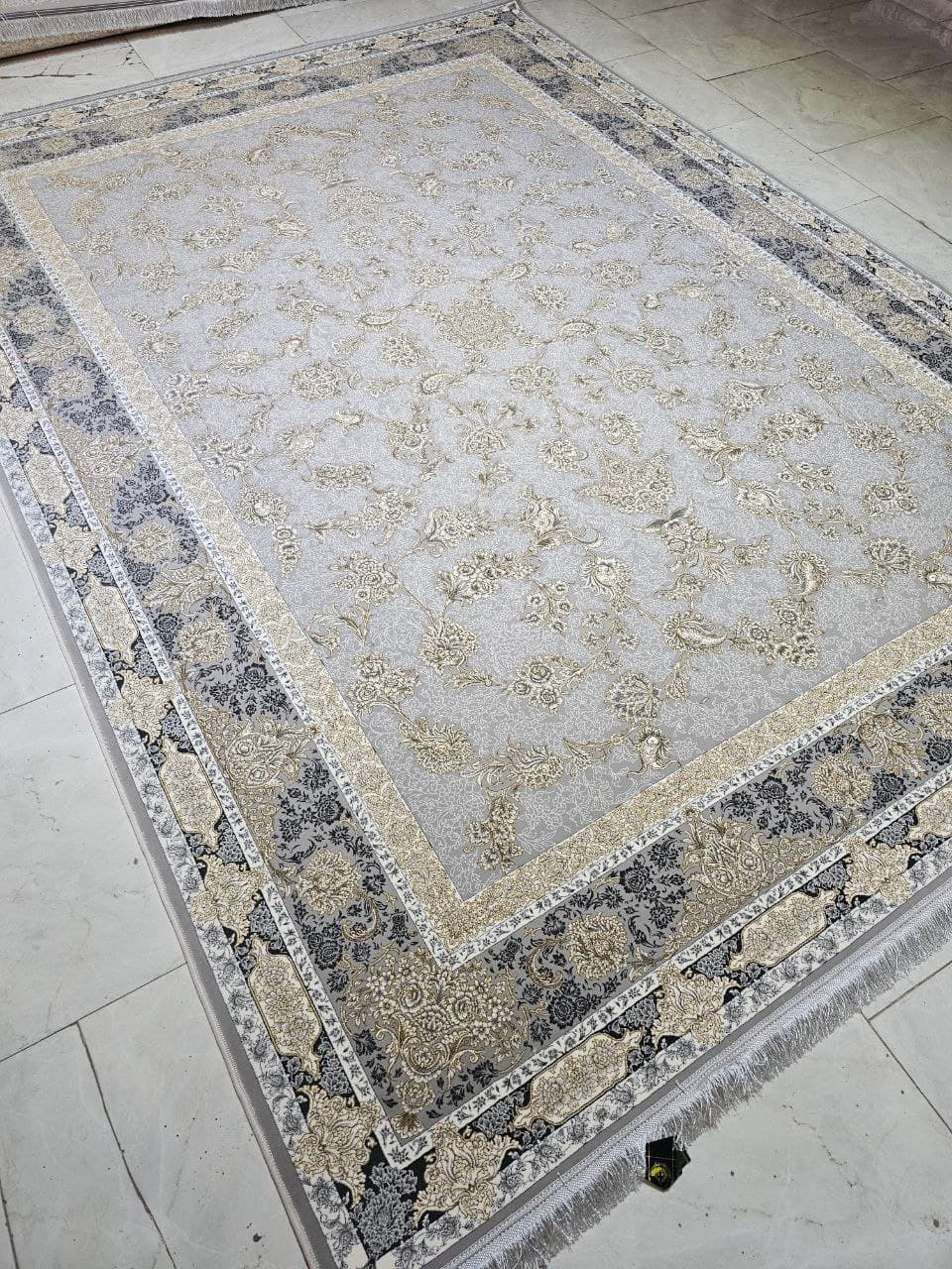 قاجار نقره ای طلاکوب - FY3677